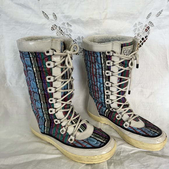 Coach Poppy Peggey Snow Boots - Picture 1 of 6